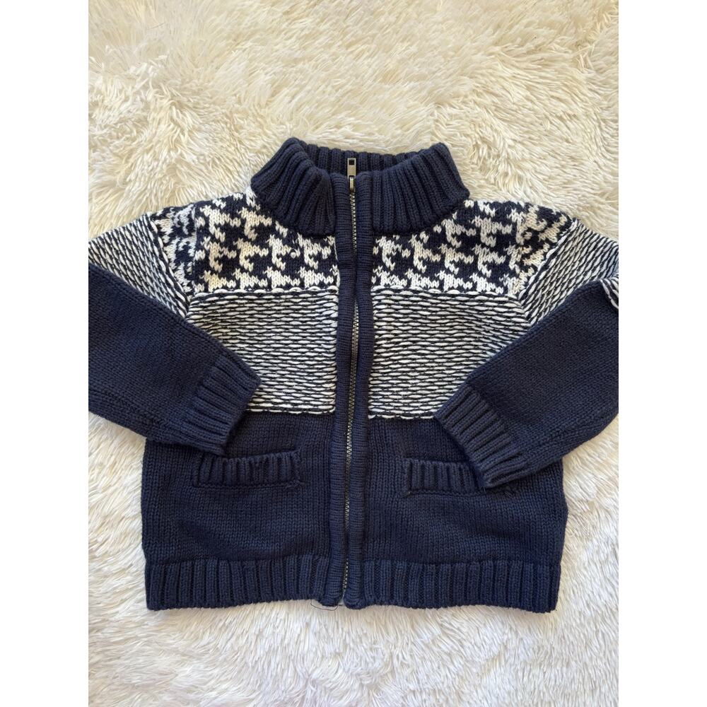Skyr toddler boy sz. 12 mo. 1/4 zip heavy cotton ski style sweater. Cute